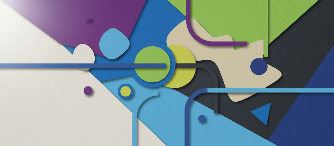 abstract paper cutout