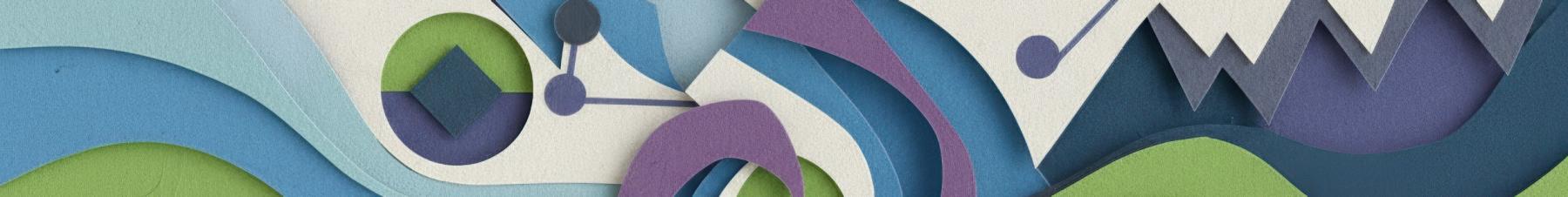 abstract paper cutout