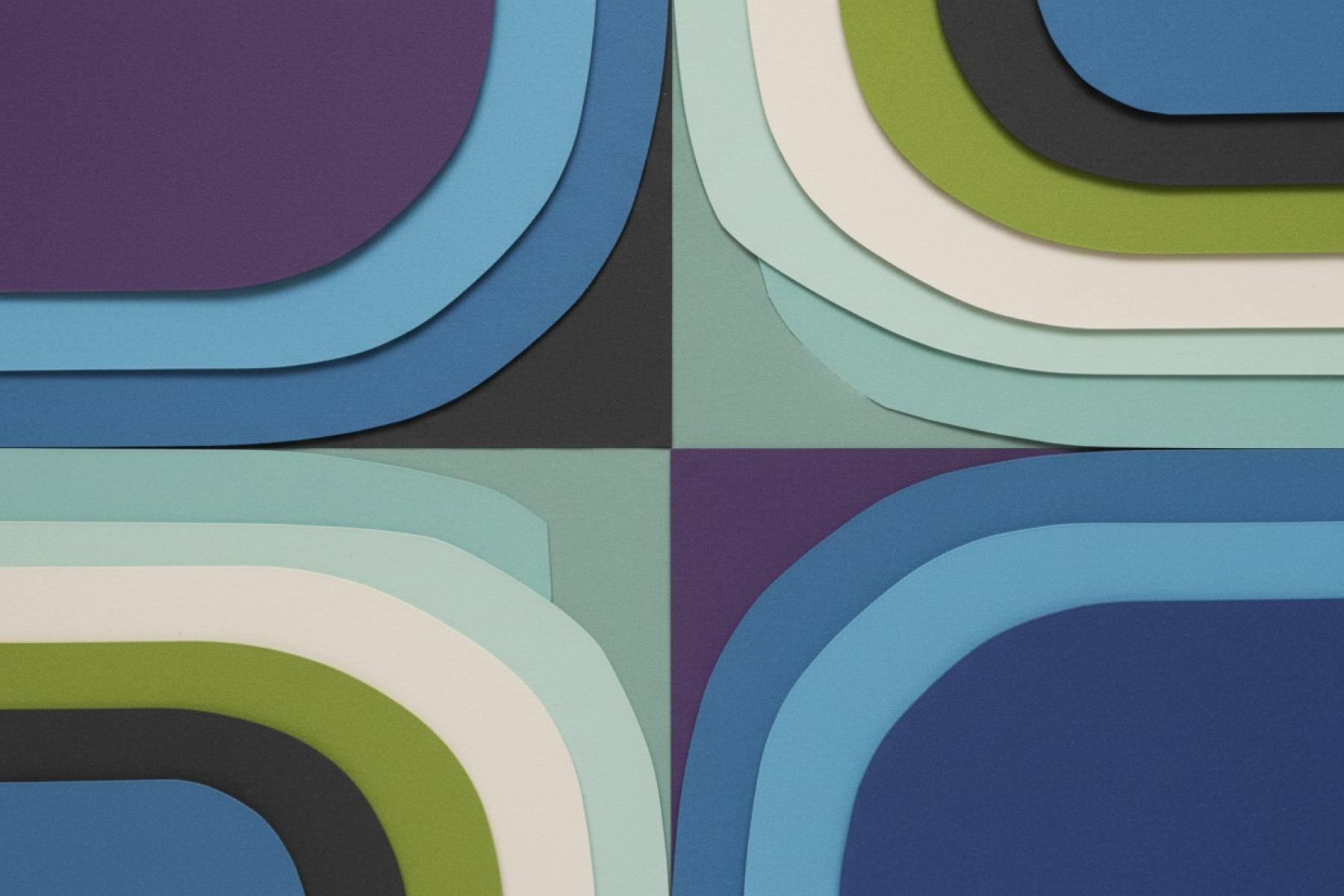 abstract paper cutout
