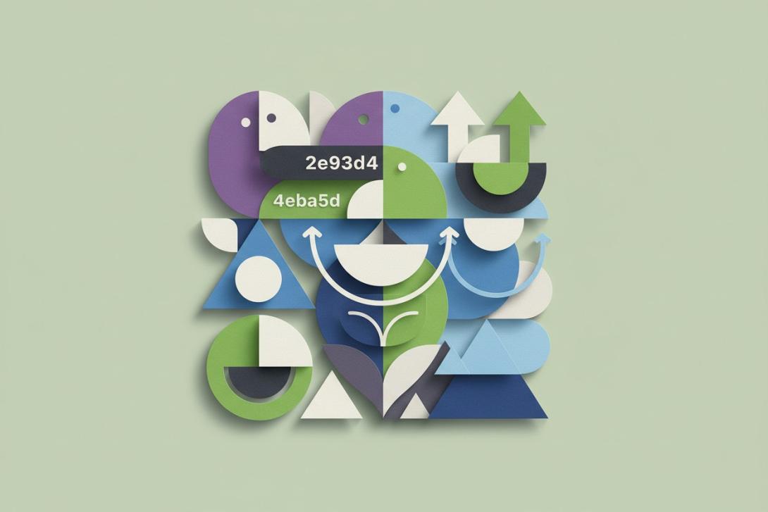 abstract paper cutout